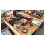 Bike seats, assorted household goods