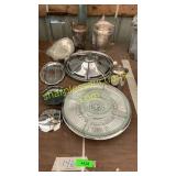 Silver dinnerware pieces