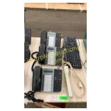 Telephone system, key board, cord