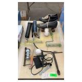 Grease gun, skates, hardware