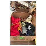 Box of hat, jersey, household
