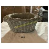 Isabel bloom Oval Blue basket