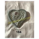 Isabek Bloom heart with pink gem