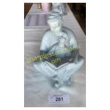 Isabel Bloom seated father & son