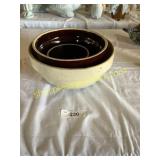 Western Stoneware bowl, 2 brown bowls