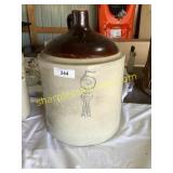 5 gallon Blue Ribbon Brand whiskey jug with cork