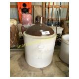 5 gallon Blue Ribbon Brand whiskey jug (handle