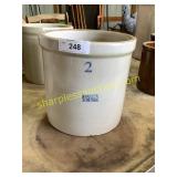 2 gallon Ruckels stoneware crock