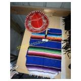 Childs sombraro and blanket