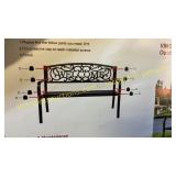 Outdoor garden bench