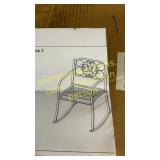 Metal rocking chair