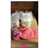 Face towels, dog clothes