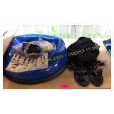 Balance ball, sandals, misc