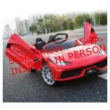 12V Kids Sports Car 2.4GHZ Remote Control - Red