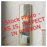 64" Wrought Iron Full Length Mirror w/Stand