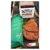 Leather saddle bagt, tent