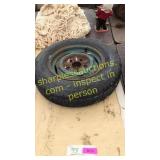 Boat trailer rim & tire