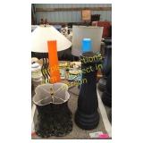 Vases, lamps