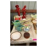 Pitchers, statues, misc