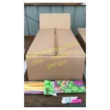 Box of plastic straws