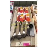 Slotted spoons, grill thermometers, misc