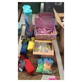 Ponchos, pens, puzzle, misc