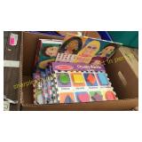 Shape puzzles, sticker books