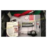 Ear buds, Xmas sweaters, basters, misc