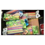 Plastic straws, misc