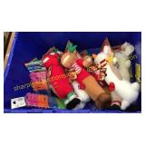 Dog toys, clothespins, misc
