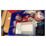 Rubbermaid containers, blender bottles, misc
