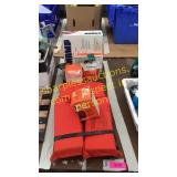 Life jacket, oil & air filters, misc