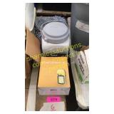 Garmin GPS, ceiling paint, mop head