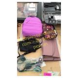Mini backpack, purses, misc