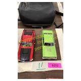 2 die cast cars