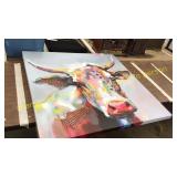 Large cow painting