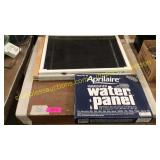 Window screens, water panel evaporator