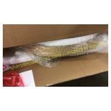 24" round mirror- gold