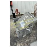 Stack of 6 totes with lids