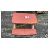 Kids plastic picnic table