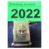 Vintage sterling US Navy tie slide