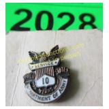 Vintage Army enamel decorated pin