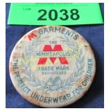 Vintage advertising pocket mirror