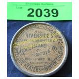 Vintage advertising pocket mirror Stove Co