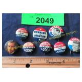Group of political buttons
