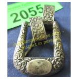 Art Nouveau sterling belt buckle