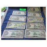 Collection of foreign paper money