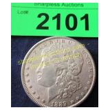 1889 uncirculated Morgan dollar