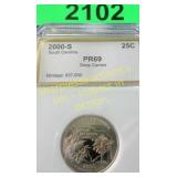 Graded proof 69 2000 S quarter