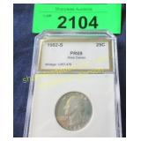 Graded proof 69 1892 S quarter
